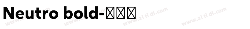 Neutro bold字体转换